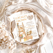 Invitation Marché agricole Citrouille à croissance locale Bab