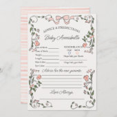 Invitation Marché aux fleurs roses Conseils floraux frais pou (Devant / Derrière)