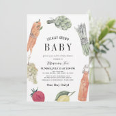 Invitation Marché de bébé cultivé localement Douche (Debout devant)