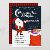 Invitation marché de noël et foire (Devant / Derrière)