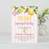 Invitation Marché de producteurs de douche de bébé au citron (Debout devant)
