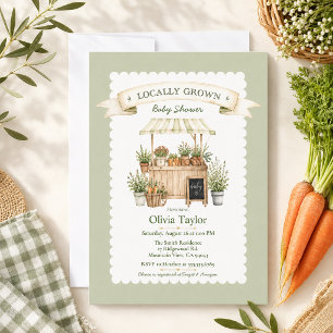Invitation Marché de producteurs locaux en vichy Baby Shower