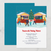 Invitation Marché de vacances (Devant / Derrière)