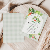 Invitation Marché des agriculteurs baby shower cultivé locale