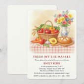 Invitation Marché Des Agriculteurs Fraîchement Hors Fête des (Devant / Derrière)