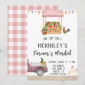 Invitation Marché des agriculteurs neutres selon le genre Inv (Devant / Derrière)