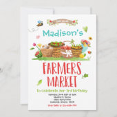 Invitation Marché des fermiers Anniversaire de la ferme de fi (Devant)
