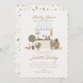 Invitation Marché des fermiers bleus Baby shower agricole Inv (Devant / Derrière)