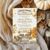 Invitation Marché des fermiers d'automne de bébé cultivé loca