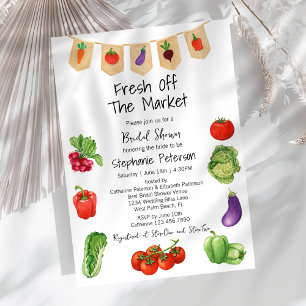 Invitation Marché des Fermiers Fraîchement Sortis de la Cuisi