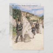Invitation Marche du mariage par Theodore Robinson (Devant / Derrière)