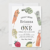 Invitation Marché fermiers cultivés localement 1er anniversai (Devant)