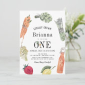 Invitation Marché fermiers cultivés localement 1er anniversai (Debout devant)