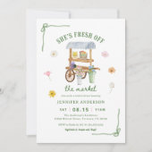 Invitation Marché Fleur Fraîchement Hors Fête des mariées Du  (Devant)