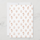 Invitation Marché Fleuriste Floral Cart Fête de Mariée (Dos)