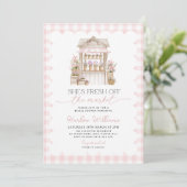 Invitation Marché Fleurs Fraîches de la Mariée Marché (Debout devant)