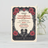 Invitation Marche jusqu'à la mort et au delà : Mariage (Debout devant)