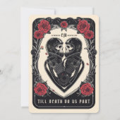 Invitation Marche jusqu'à la mort et au delà : Mariage (Dos)