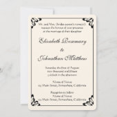 Invitation Marche mariage de Robinson, Impressionnisme Art (Dos)
