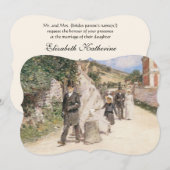 Invitation Marche Nuptiale de Robinson, Impressionnisme Vinta (Devant / Derrière)