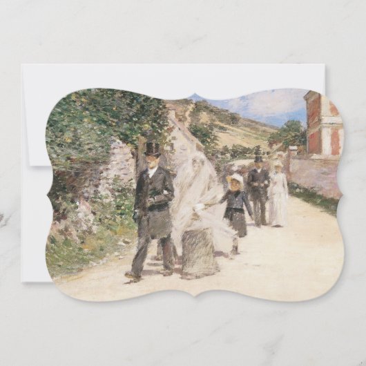 Invitation Marche Nuptiale de Robinson, Impressionnisme Vinta (Devant)