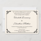 Invitation Marche Nuptiale de Robinson, Impressionnisme Vinta (Dos)