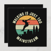 Invitation Marcher Est Juste Trop Grand (Devant / Derrière)