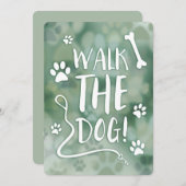 Invitation marcher le chien (Devant / Derrière)