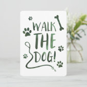 Invitation marcher le chien (Debout devant)