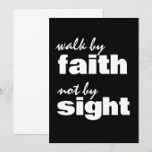 INVITATION MARCHER PAR LA FOI ET NON PAR LA VUE (Devant / Derrière)