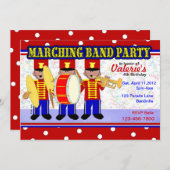 Invitation Marching Band Party (Devant / Derrière)