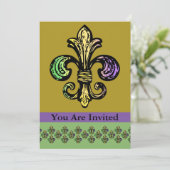 Invitation Mardi fleur de Gras (Debout devant)