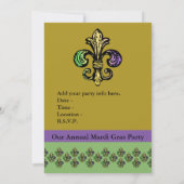 Invitation Mardi fleur de Gras (Dos)