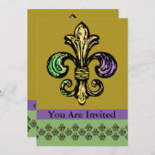 Invitation Mardi fleur de Gras (Devant / Derrière)