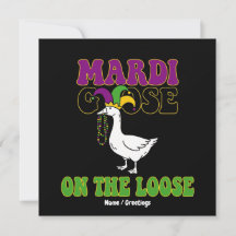 Mardi Goose en liberté Design drôle de mardi gras