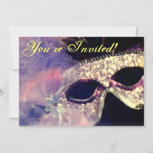 Invitation Mardi Gras (Devant)