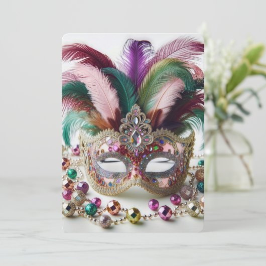 Invitation Mardi Gras (Debout devant)