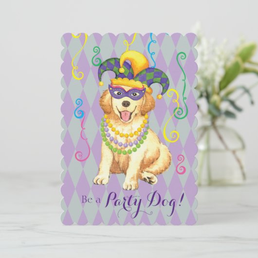 Invitation Mardi Gras (Debout devant)