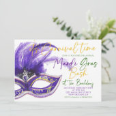 Invitation Mardi Gras (Debout devant)