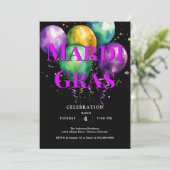 Invitation Mardi Gras (Debout devant)