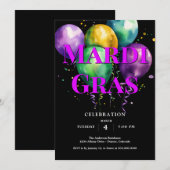 Invitation Mardi Gras (Devant / Derrière)