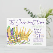 Invitation Mardi Gras (Debout devant)