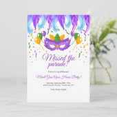 Invitation Mardi Gras (Debout devant)