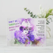 Invitation Mardi Gras (Debout devant)