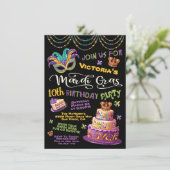 Invitation Mardi Gras Anniversaire Pajama Party (Debout devant)