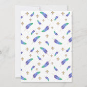 Invitation Mardi Gras Carnival Party Funny Besoin de perles (Dos)