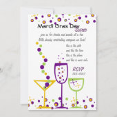 Invitation Mardi Gras Cocktails (Devant)