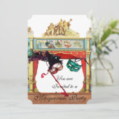 INVITATION MARDI GRAS COSTUME PARTY MASQUERADE MASQUERADE MAS (Debout devant)