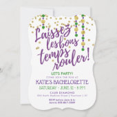 Invitation Mardi Gras | Enterrement de vie de jeune fille Mas (Devant)