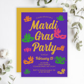 Invitation Mardi Gras Fat Mardi Carnaval